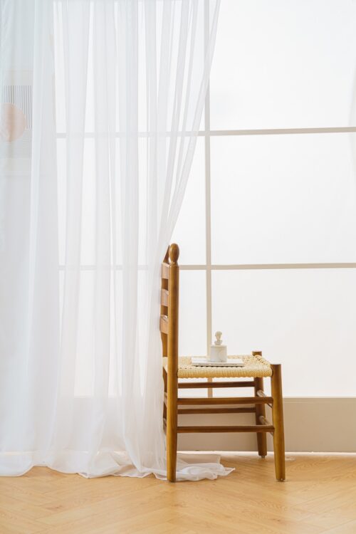 Voile gordijn met tape FIF-01