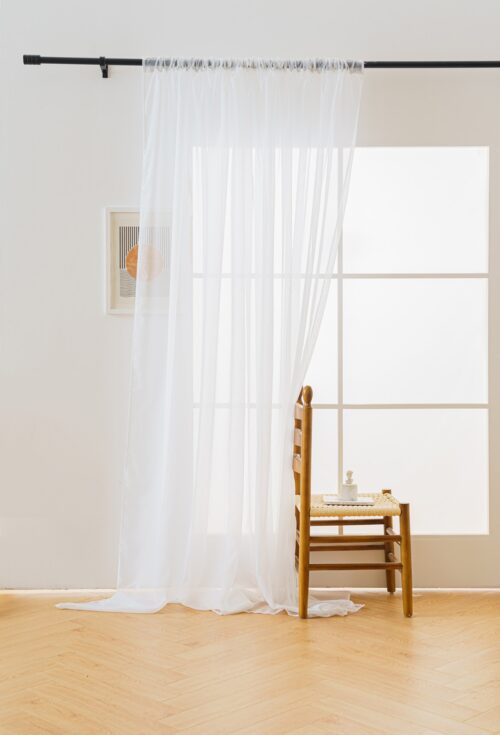 Voile gordijn met tape FIF-01