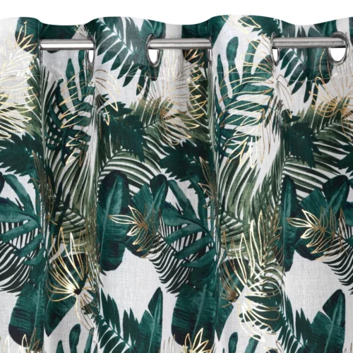 FKGM-01b Gordijn met groene bladeren print FKGM-01