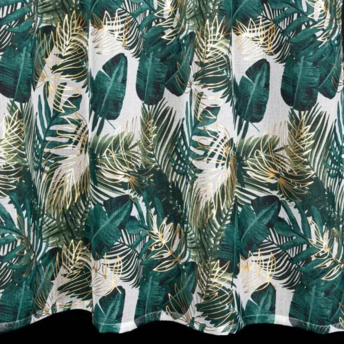 FKGM-01c Gordijn met groene bladeren print FKGM-01