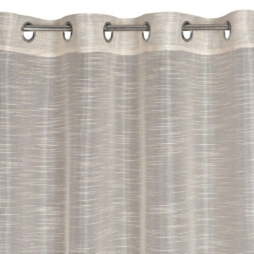 Vitrage met glanzend draad - Beige