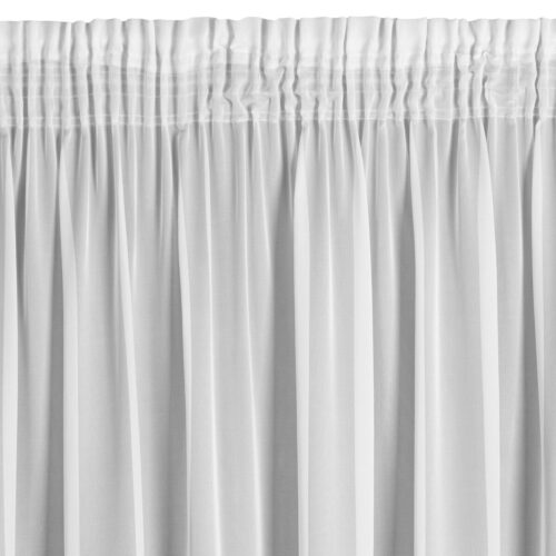 FWA-01c. Wit voile gordijn met bies FWA-01