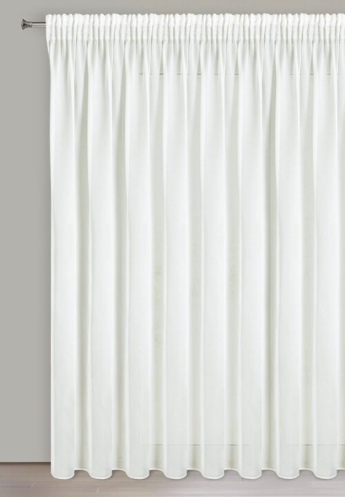 FWA-02aaaaaa Crème voile gordijn met bies FWA-02