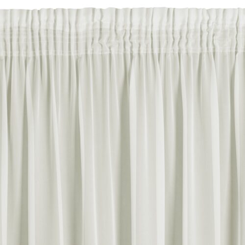 FWA-02cccc Crème voile gordijn met bies FWA-02