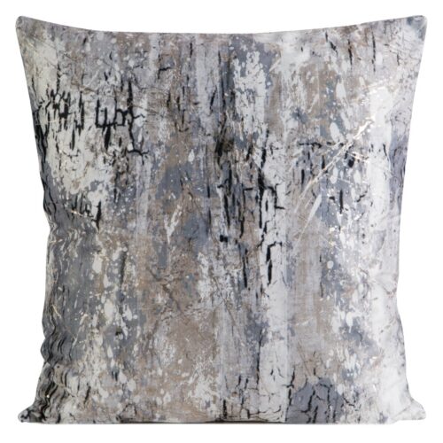 J01S-02 Fluwelen kussensloop met metallic print J01S-02