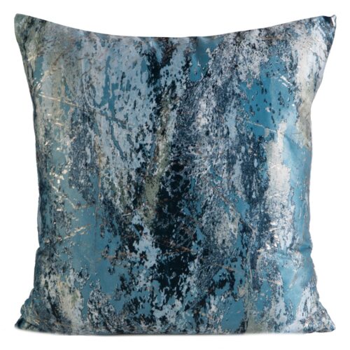 J01S-03 Fluwelen kussensloop met metallic print J01S-03