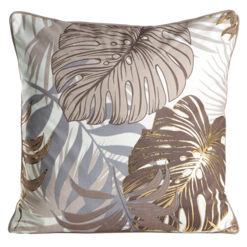 J02F-01 Fluwelen kussensloop met glanzende print J02F-01