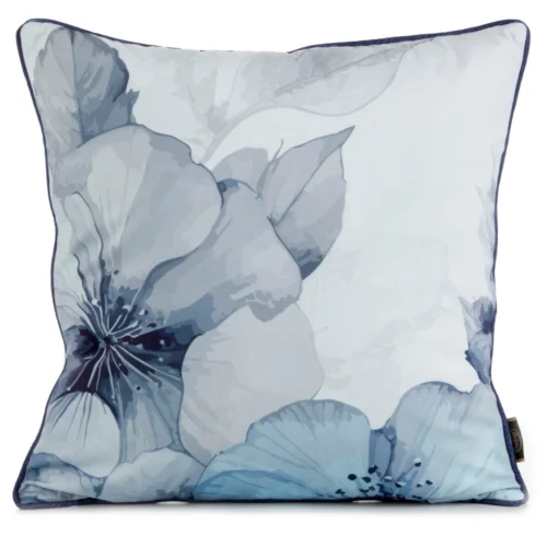 JA137-22 Velours kussenhoes met bloemen JA137-22
