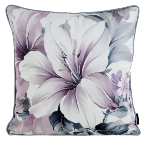 Velours kussenhoes met bloemen JA137-29