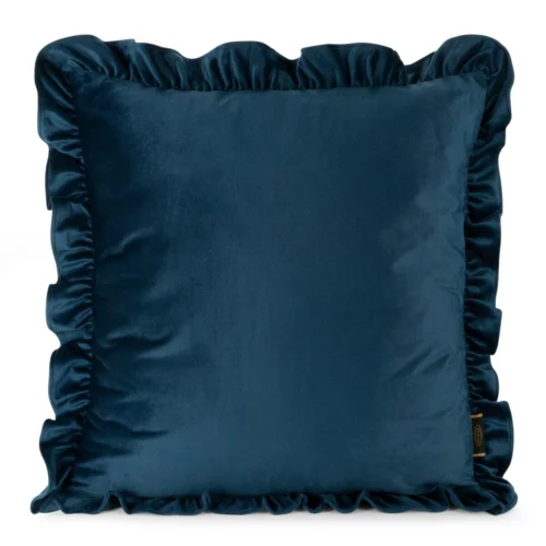 Velours kussenhoes versierd met ruches JA143-02
