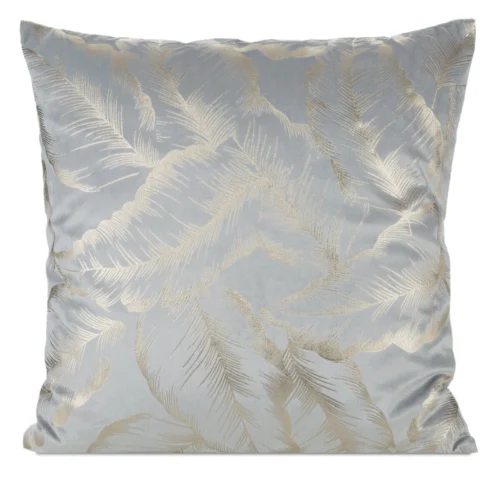Velours kussenhoes met bladgoud JA148-01