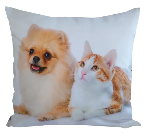 JCL-696 Velours kussenhoes hond en kat JCL-696
