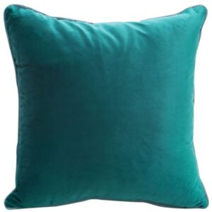 Donkerturquoise fluwelen kussensloop JIM-03