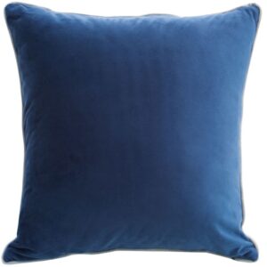 Marineblauw fluwelen kussensloop JIM-06