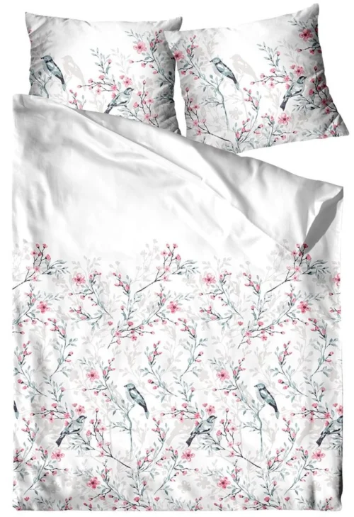 Dekbedovertrek premium katoen birds & flowers PFX-33