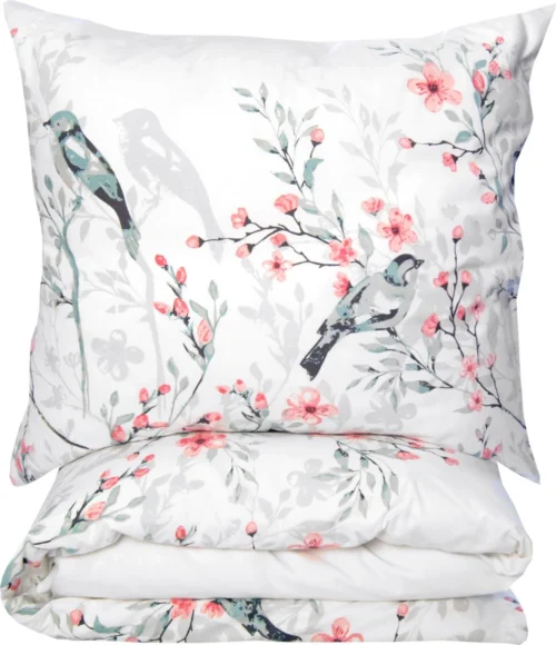 Dekbedovertrek premium katoen birds & flowers PFX-33