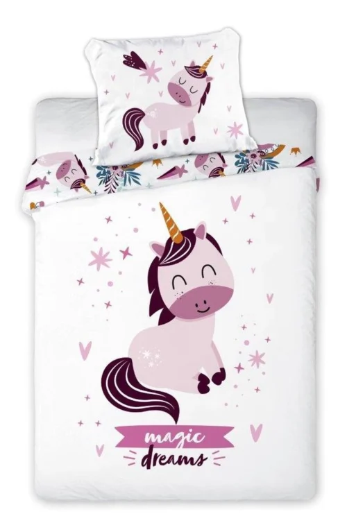 Katoenen Dekbedovertrek Unicorn