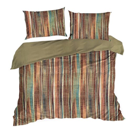 PTF-109b Dekbedovertrek van katoen met boho patroon PTF-109