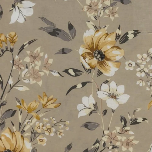 Katoenen dekbedovertrek met bloemen PTF-130