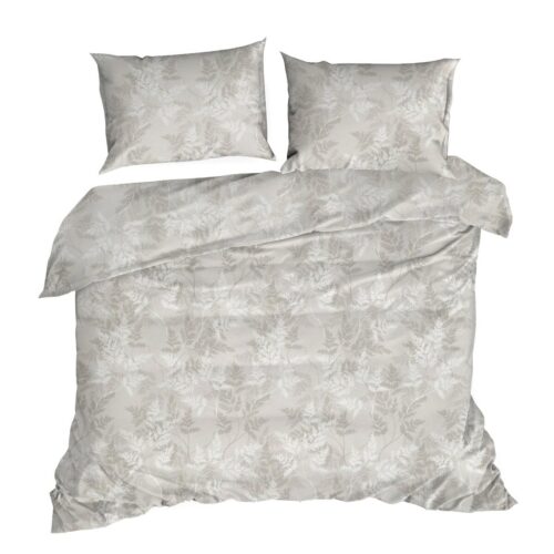 PTO-013b Renforce Deluxe katoenen dekbedovertrek PTO-013 crème bloemen