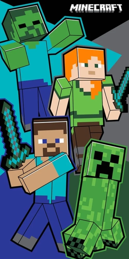 RDC-401 Minecraft katoenen handdoek RDC-401