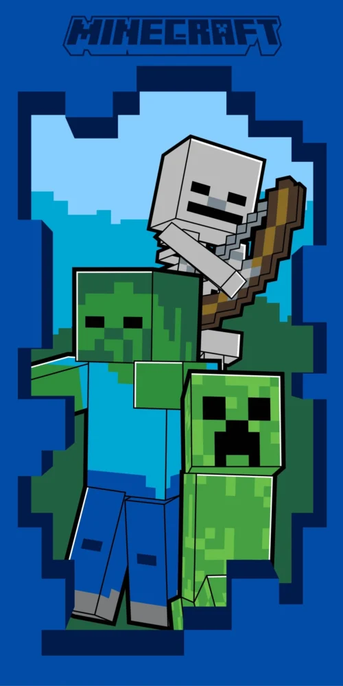 Minecraft RDE-100 gelicentieerde katoenen handdoek