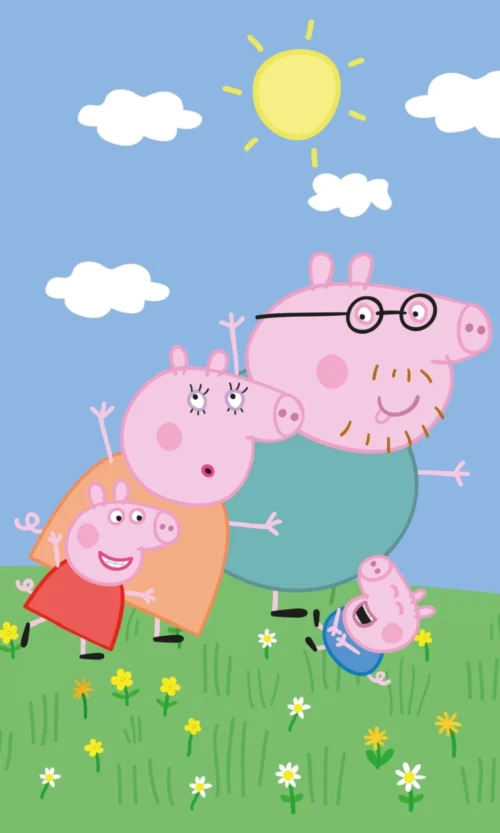 Peppa Pig RDE-81 gelicentieerde katoenen handdoek