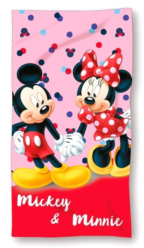 RDY-63 Gelicentieerde katoenen handdoek Mickey en Minnie Mouse RDY-63