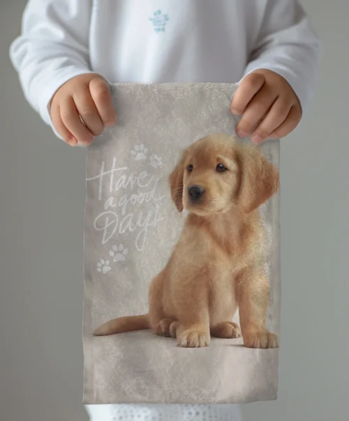RW-14a Puppy katoenen handdoek RW-14