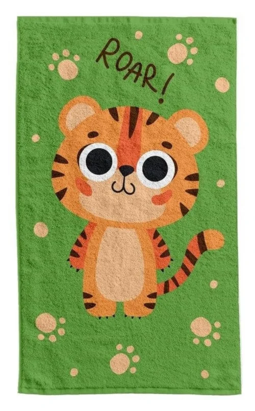 RWB-08 Katoenen handdoek tijger RWB-08
