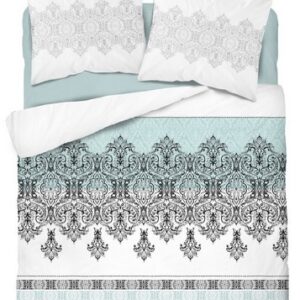 Dekbedovertrek katoensatijn SJB-319 boho minty green