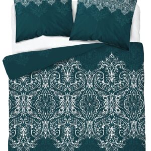 Dekbedovertrek katoensatijn SJB-329 boho forestgreen