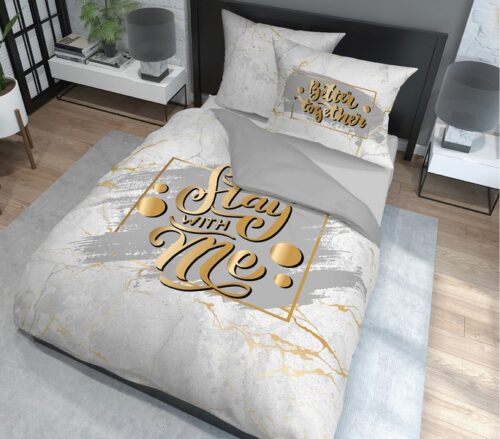 Dekbedovertrek van katoen Stay With Me SJC-104