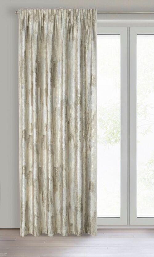 Velours gordijn met metallic print ZDL-02