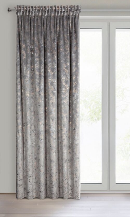 ZDQ-04 Velours gordijn met metallic print ZDQ-04
