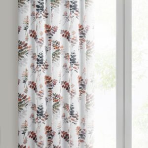 Etamine gordijn met botanisch motief ZDR-01
