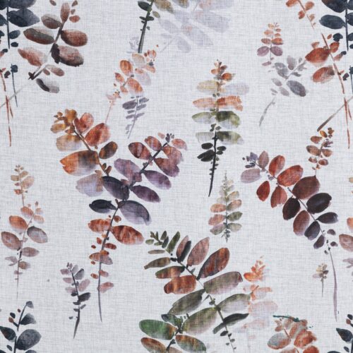 ZDR-01B Etamine gordijn met botanisch motief ZDR-01
