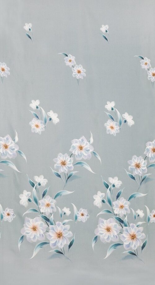ZFJ-01d Verduisteringsgordijn met bloemenprint ZFJ-01