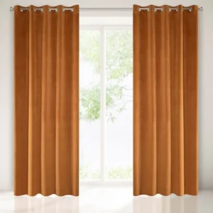 Velours gordijn cognac ZKAK-03