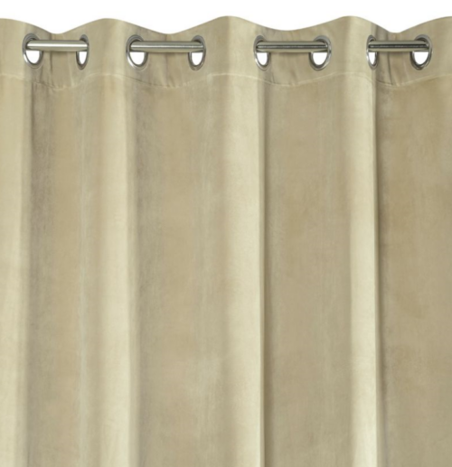 ZKAK-04-frag Velours ringgordijn beige ZKAK-04