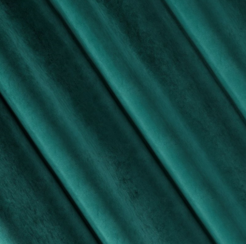 ZKAK-12a Velours ringgordijn teal ZKAK-12