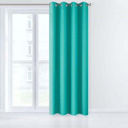 ZKBG-13a Verduisterend Ringgordijn - Turquoise