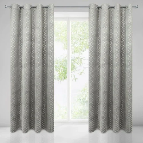 Velours gordijn met print ZKCD-02