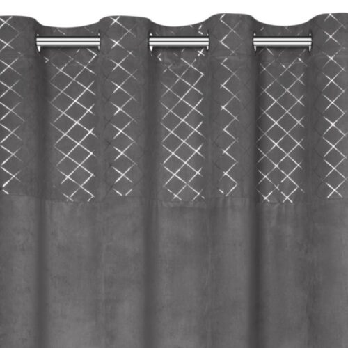 Velours gordijn met ringen ZKDM-03