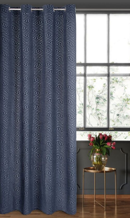 ZKIA-01 Jacquard fluwelen gordijn met ringen ZKIA-01