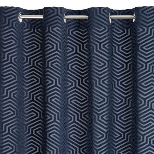 ZKIA-01D Jacquard fluwelen gordijn met ringen ZKIA-01
