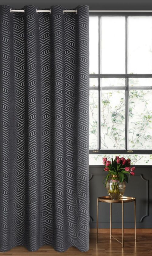 ZKIA-03 Jacquard fluwelen gordijn met ringen ZKIA-03