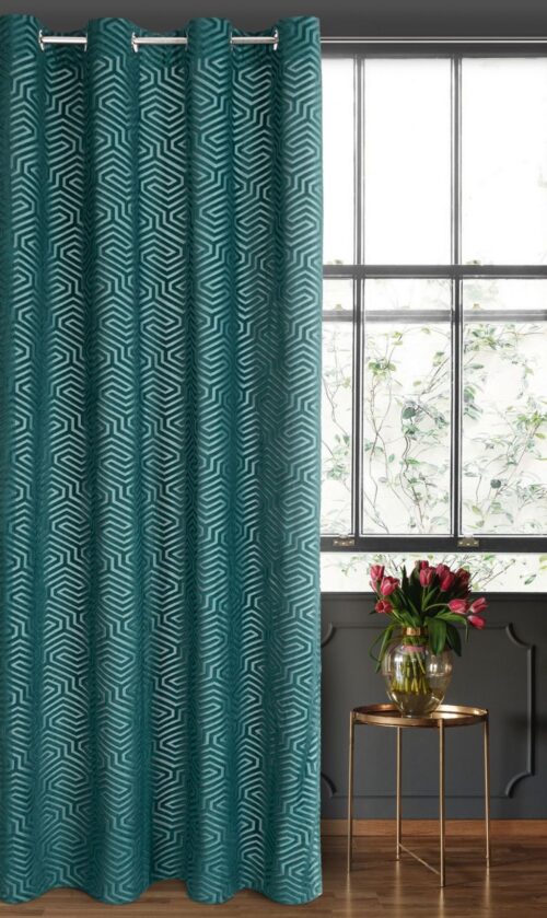 ZKIA-05 Jacquard fluwelen gordijn met ringen ZKIA-05