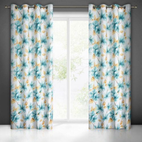 ZKIC-01 Gordijn met plantenprint-ZKIC-01