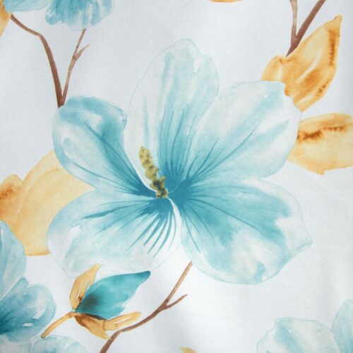 ZKIC-01b Gordijn met plantenprint-ZKIC-01